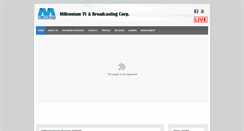 Desktop Screenshot of millenniumtv.net