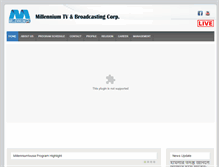 Tablet Screenshot of millenniumtv.net